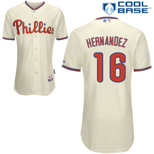 Cesar Hernandez #16 mlb Jersey-Philadelphia Phillies Women's Authentic Alternate White Cool Base Home Baseball Jersey